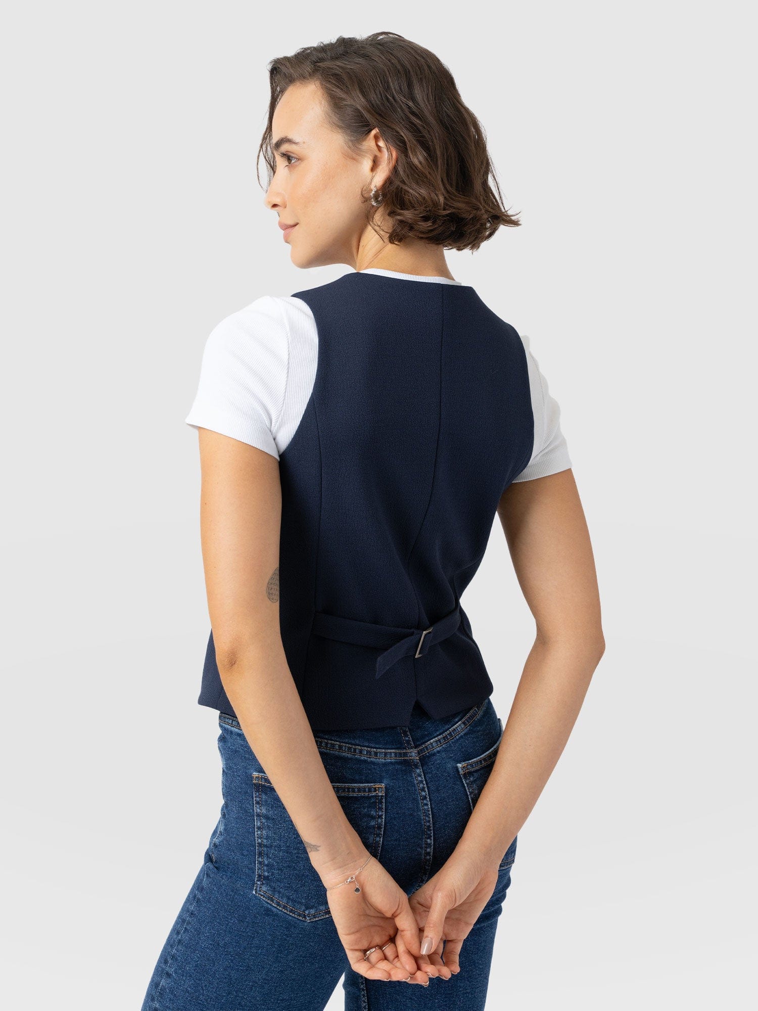 Astrid Waistcoat - Navy